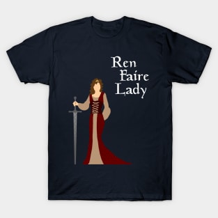 Ren Faire Lady (dark) T-Shirt